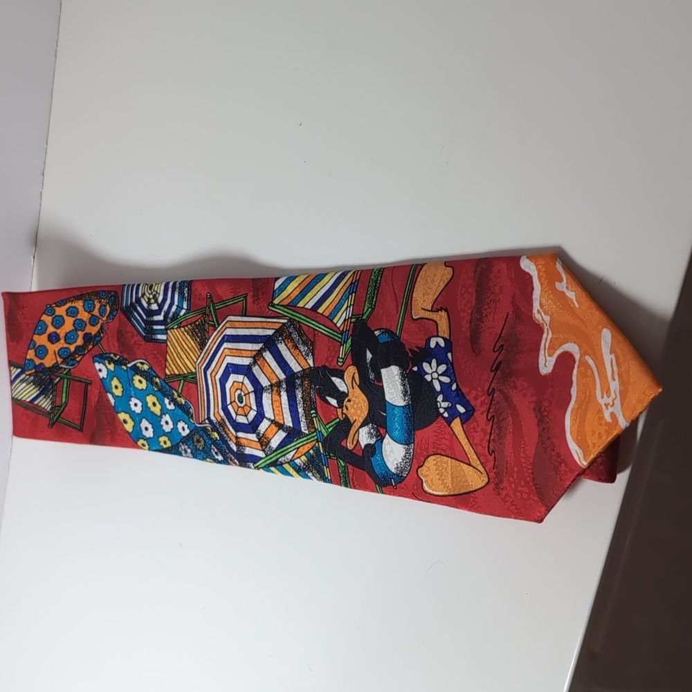 Looney Tunes Daffy Duck Silk Tie